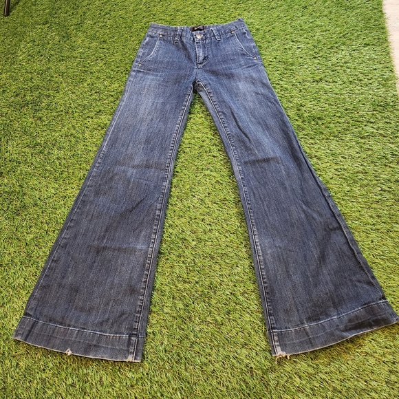 Vintage Y2K Womens Bell Bottom Flair Jeans. Vintage Denim 90s - Picture 2 of 11